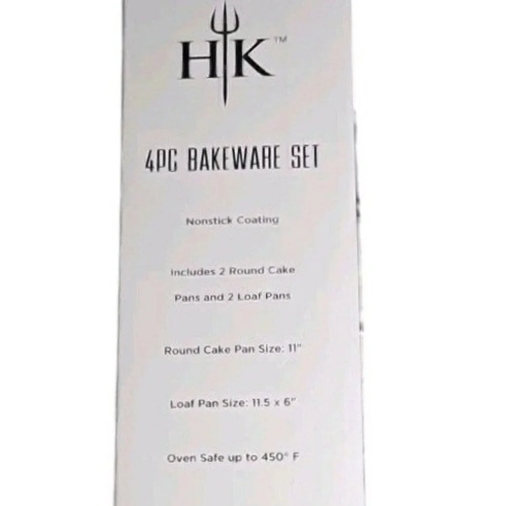 Gordon Ramsay Hell's Kitchen Bakeware Set Black 4PC‎ Non-Stick Cake & Loaf Pans